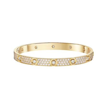 [Camiery] LOVE BRACELET 6.1MM DIAMOND-PAVED 10 BIG DIAMONDS