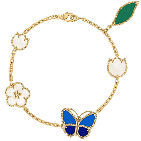[Camiery]LUCKY SPRING BUTTERFLY 5 MOTIF BRACELET