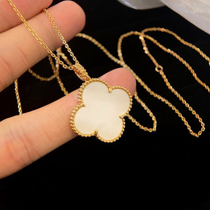 [Camiery]CLOVER 25MM MOP LARGE PENDANT NECKLACE
