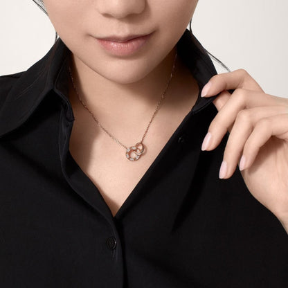 [Camiery] LOVE  FULL DIAMOND PENDANT NECKLACE
