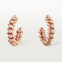 [Camiery] CLASH FULL DIAMOND MEDIUM EARRINGS