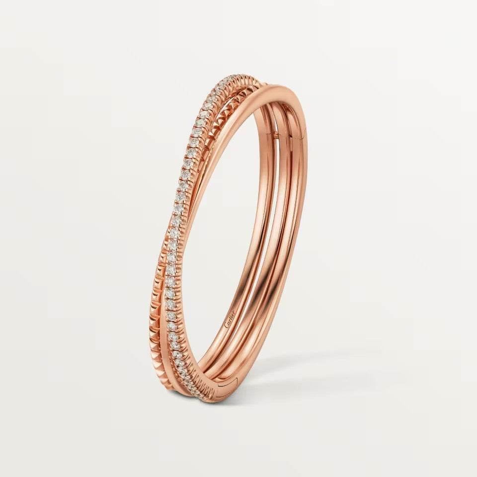 [Camiery] ETINCELLE HALF-PAVED DIAMOND BRACELET