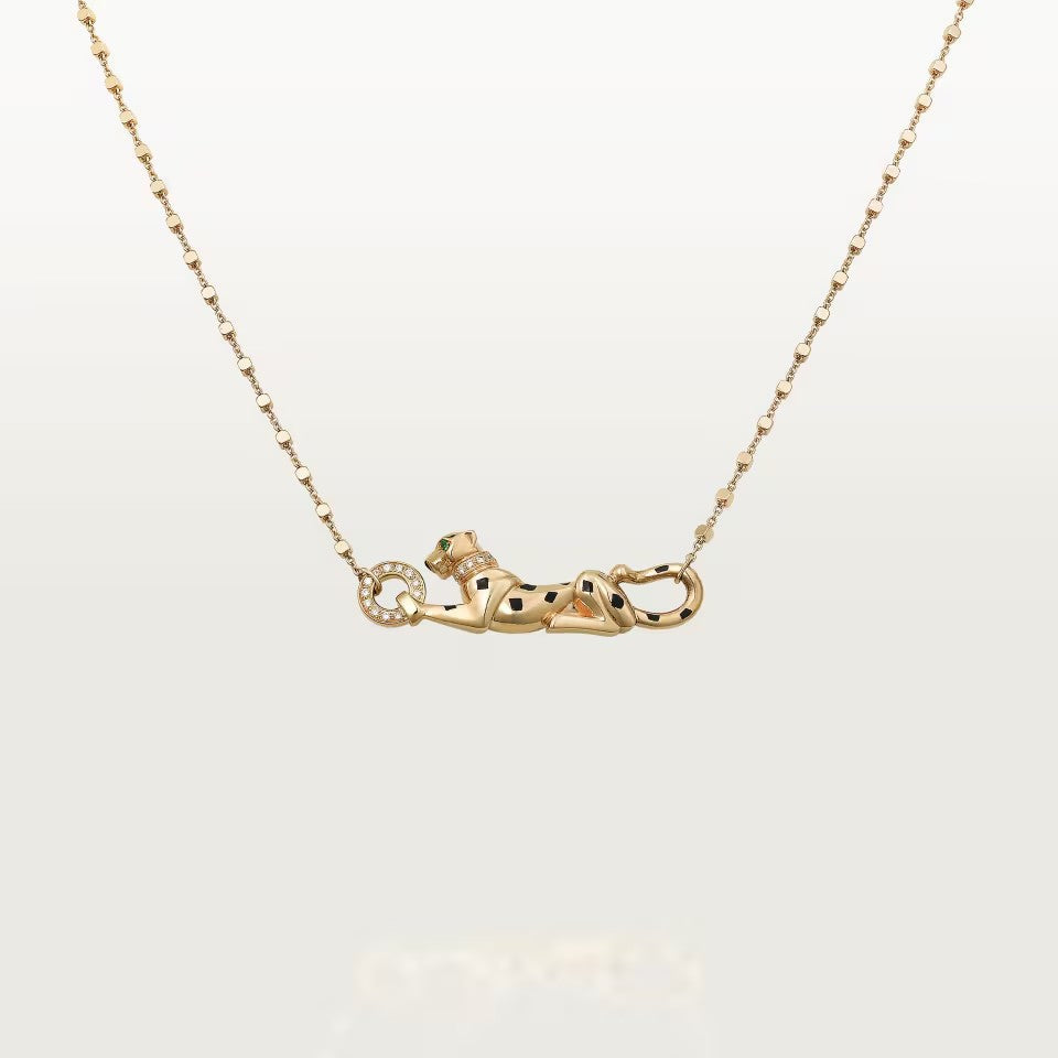 [Camiery] PANTHERE FULL DIAMOND NECKLACE