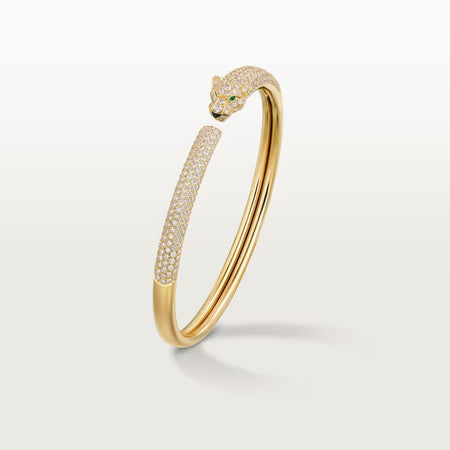 [Camiery] PANTHERE FULL DIAMOND OPEN BRACELET
