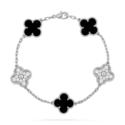 [Camiery] CLOVER 5 MOTIF ONYXS BRACELET COLLECTION