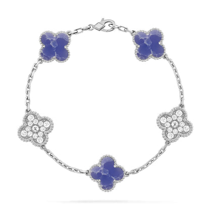 [Camiery]CLOVER 5 MOTIF BLUE VEINS BRACELET COLLECTION
