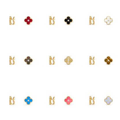 [Camiery]CLOVER 15MM MOP DIAMOND EARRINGS COLLECTION