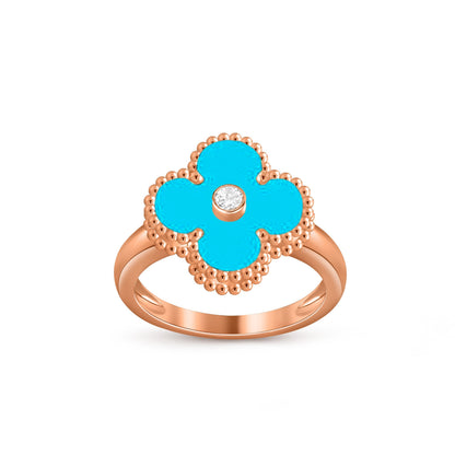 [Camiery]CLOVER DIAMOND RING ROSE GOLD COLLECTION