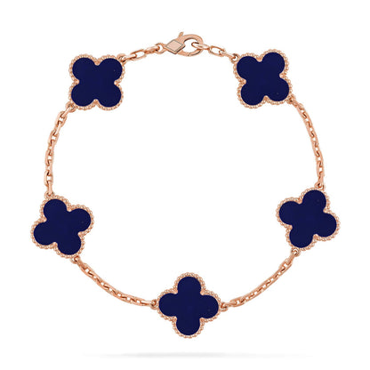 [Camiery]CLOVER 5 MOTIF LAPIS LAZULI BRACELET COLLECTION