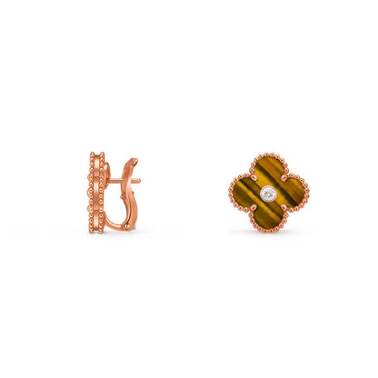 [Camiery]CLOVER 15MM MOP DIAMOND EARRINGS COLLECTION