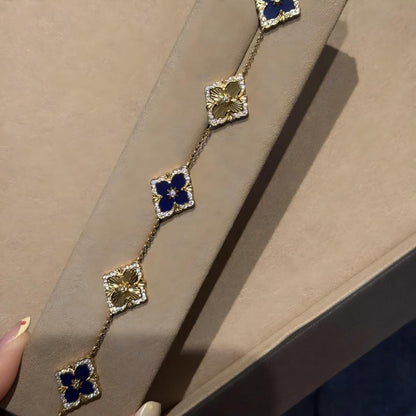 [Camiery JEWELRY] OPERA 5 MOTIFS TULLE ENAMEL BRACELET