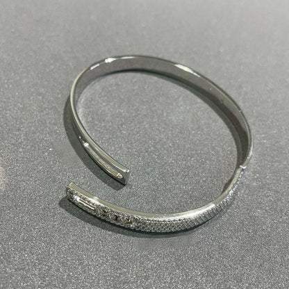 [Camiery]Move Noa Rose Gold Pavé Diamond Bangle Bracelet