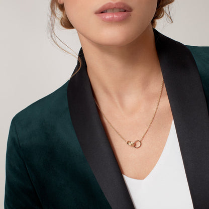 [Camiery] LOVE DOUBLE RING NECKLACE