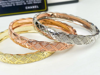 [Camiery]KOKO CRUSH HALF DIAMONDS GLOD SILVER ROSE GOLD