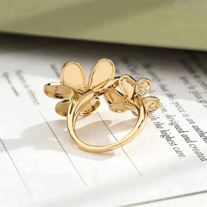 [Camiery]CLOVER COMOS GOLD DIAMOND RING