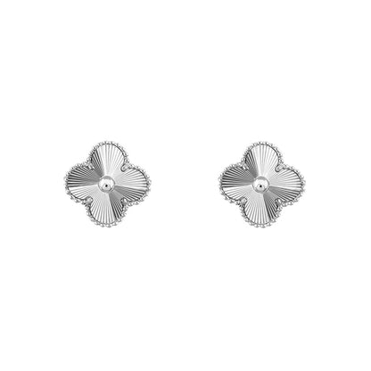 [Camiery]CLOVER SILVER 15MM EARRINGS COLLECTION