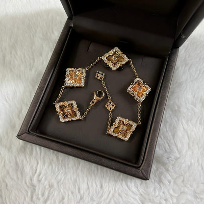 [Camiery JEWELRY] OPERA 5 MOTIFS TULLE ENAMEL BRACELET