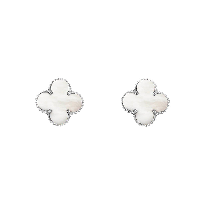 [Camiery]CLOVER SILVER 15MM EARRINGS COLLECTION