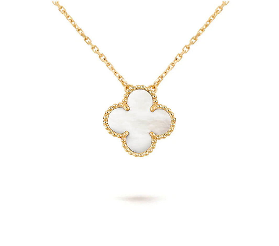 [Camiery]CLOVER 15MM SINGLE FLOWER NECKLACE COLLECTION