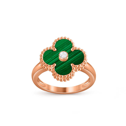 [Camiery]CLOVER DIAMOND RING ROSE GOLD COLLECTION