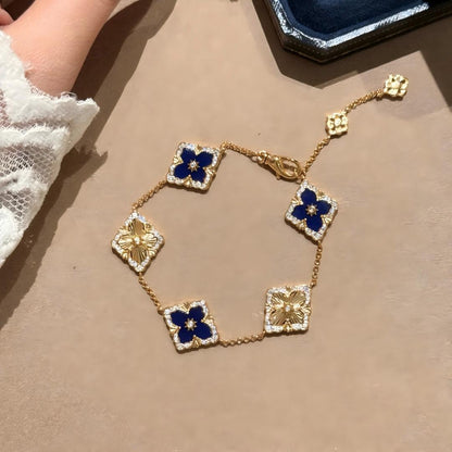 [Camiery JEWELRY] OPERA 5 MOTIFS TULLE ENAMEL BRACELET