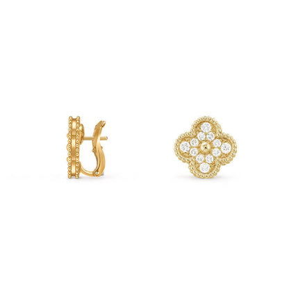 [Camiery]CLOVER 15MM MOP EARRINGS COLLECTION