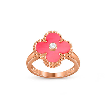 [Camiery]CLOVER DIAMOND RING ROSE GOLD COLLECTION