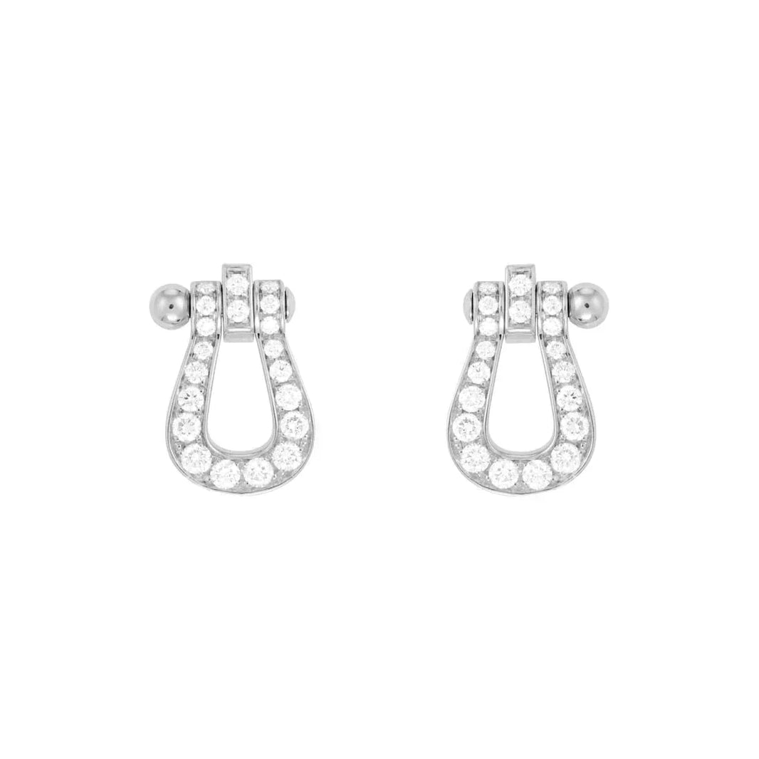 [Camiery]FORCE 10 FULL DIAMOND STUD EARRINGS MINI MODEL