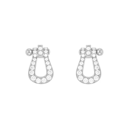[Camiery]FORCE 10 FULL DIAMOND STUD EARRINGS MINI MODEL