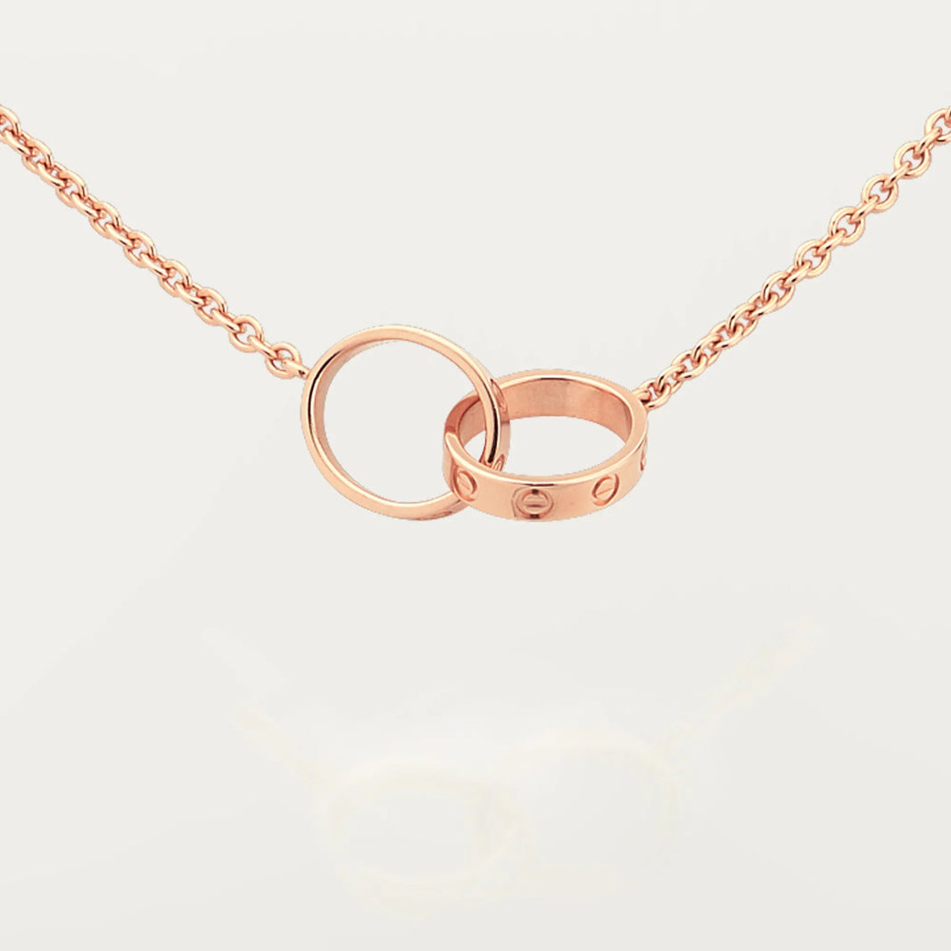 [Camiery] LOVE DOUBLE RING NECKLACE