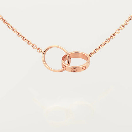 [Camiery] LOVE DOUBLE RING NECKLACE