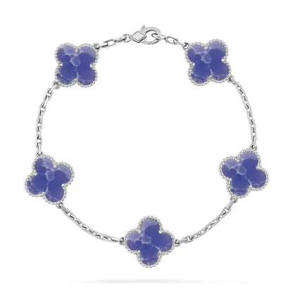 [Camiery]CLOVER 5 MOTIF BLUE VEINS BRACELET COLLECTION