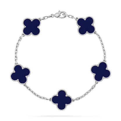 [Camiery]CLOVER 5 MOTIF LAPIS LAZULI BRACELET COLLECTION