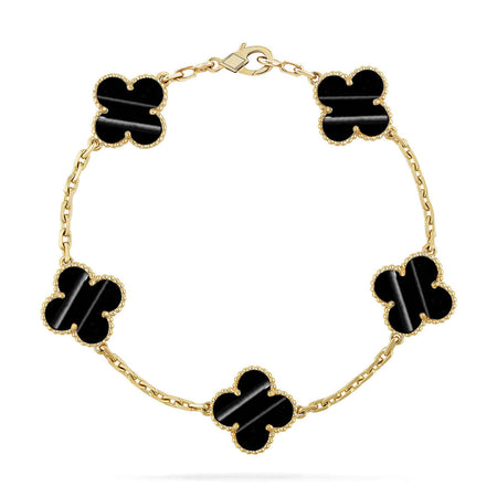 [Camiery] CLOVER 5 MOTIF PULSAR STONE BRACELET COLLECTION