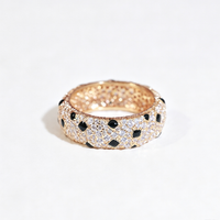 [Camiery] PANTHERE SPOTTED FULL DIAMOND RING