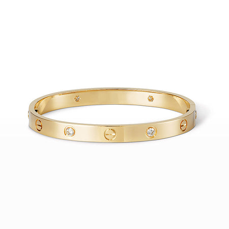 [Camiery] LOVE BRACELET 6.1MM 4 DIAMONDS
