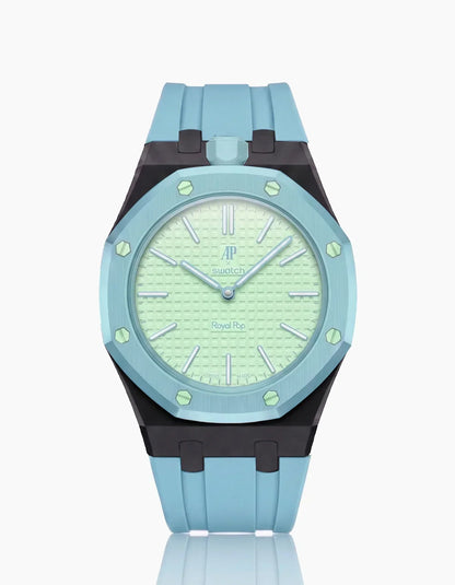 Silicone Strap & Case  Royal Pop  Blaue Acht(Customize  Colors)