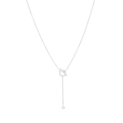 [Camiery]FINESSE SILVER DIAMOND NECKLACE
