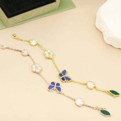 [Camiery]LUCKY SPRING BUTTERFLY 5 MOTIF BRACELET