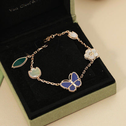 [Camiery]LUCKY SPRING BUTTERFLY 5 MOTIF BRACELET
