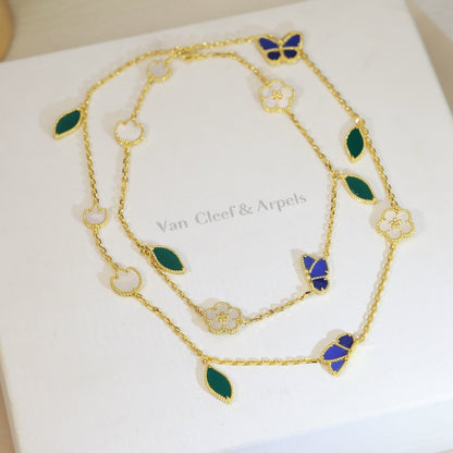 [Camiery]LUCKY SPRING BUTTERFLY 15 FLOWER NECKLACE