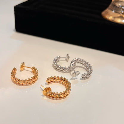 [Camiery] CLASH SMALL HOOP EARRINGS
