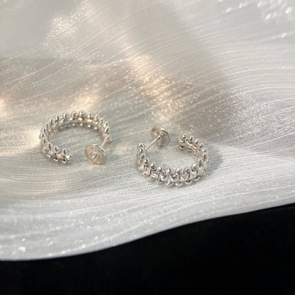 [Camiery] CLASH SMALL HOOP EARRINGS