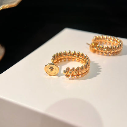 [Camiery] CLASH SMALL HOOP EARRINGS