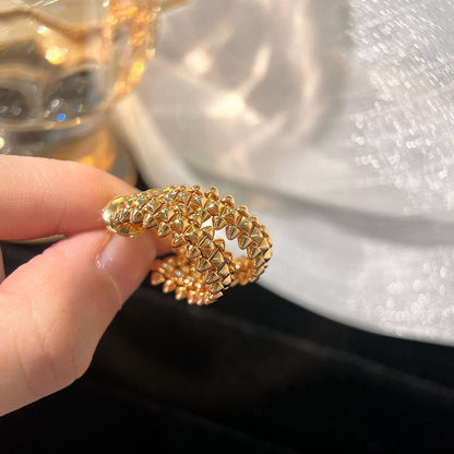 [Camiery] CLASH SMALL HOOP EARRINGS
