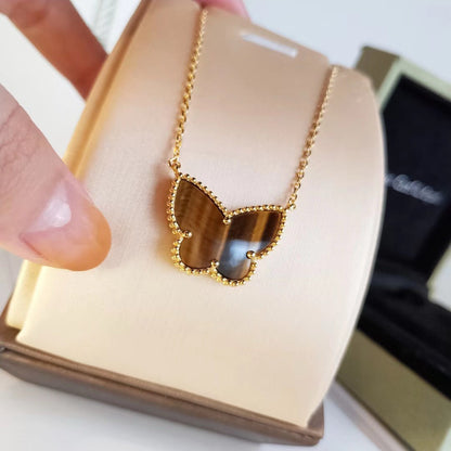 [Camiery] TIGER__ EYE BUTTERFLY NECKLACE