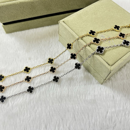 [Camiery]CLOVER 6 MOTIF  ONYXS BRACELET