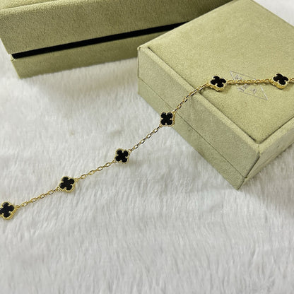 [Camiery]CLOVER 6 MOTIF  ONYXS BRACELET