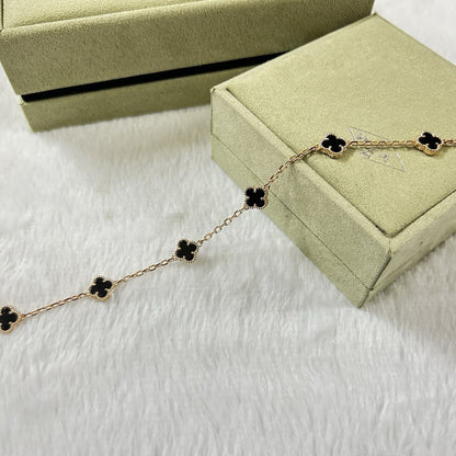 [Camiery]CLOVER 6 MOTIF  ONYXS BRACELET