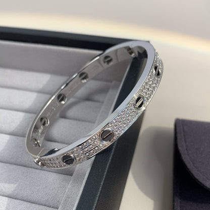[Camiery] LOVE BRACELET 6.1MM DIAMOND-PAVED CERAMIC